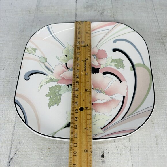 Sango Quadrille ANASTASIA  Andre Richard Floral Oriental Salad Plate Set 4 FLAW - Picture 11 of 16